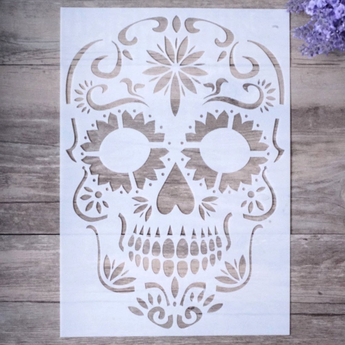 Skull Stencil for Wall Painting Skull Template Stencils for - Etsy