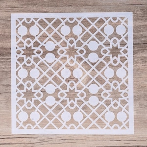 Geometric ornament stencils -  Flower stencil - DIY Scrapbooking - wall stencil - Decore template (48510)