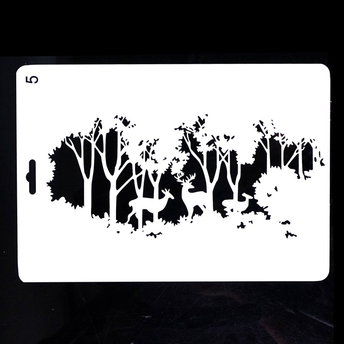 Deer Forest Stencil Painting Stencil DIY Decor Stencil Etsy Canada