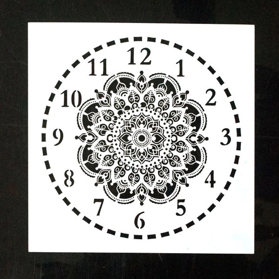 Plastic Mandala Stencils, 6 X 6, Reusable, 0.3mm Thick 