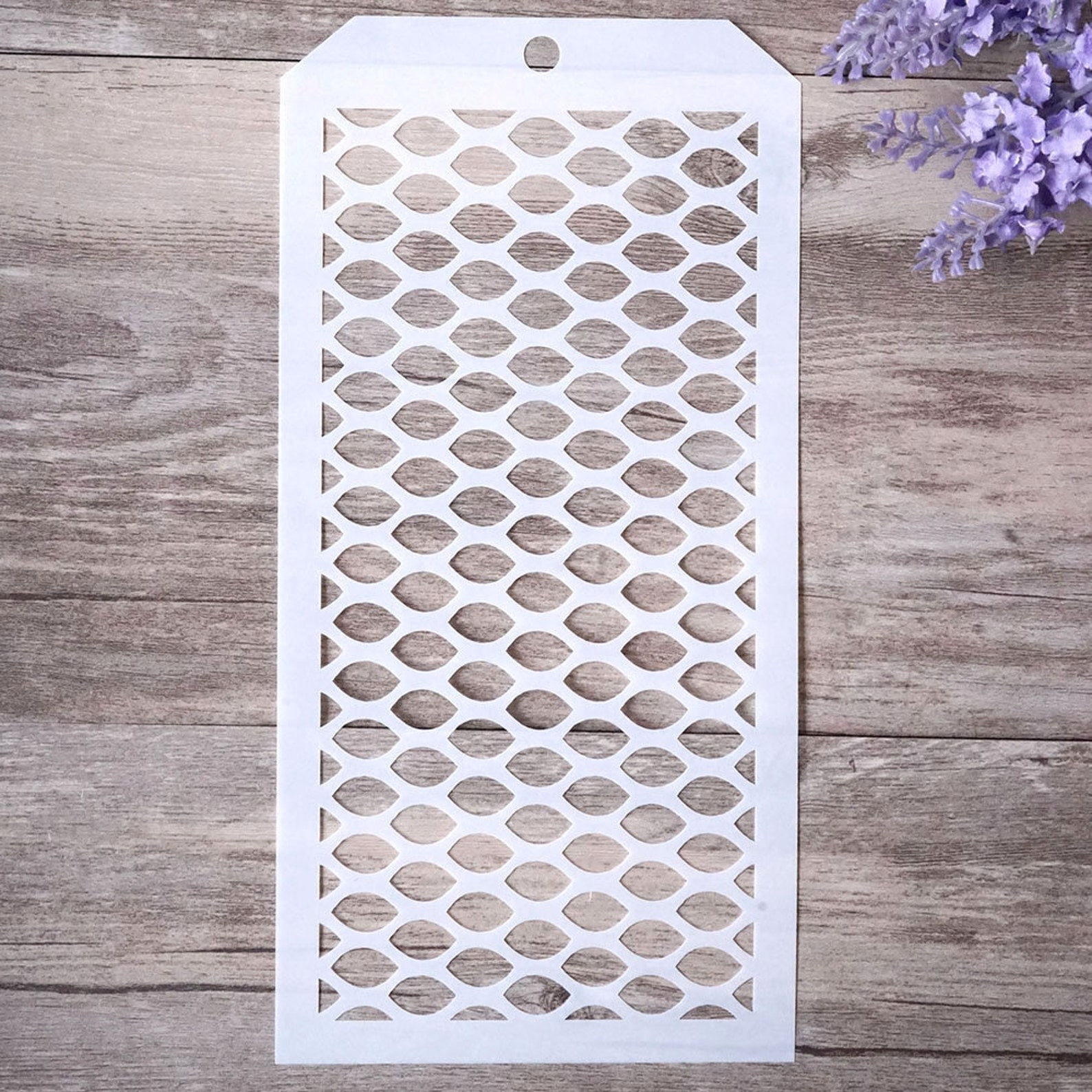 Grid Background Stencil for Painting Scrapbooking Stamping Etsy