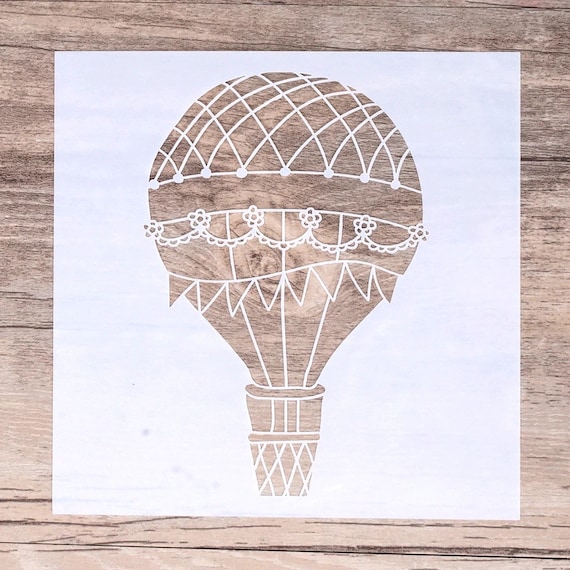Hot Air Balloon Stencil Stencil DIY Scrapbooking - Etsy