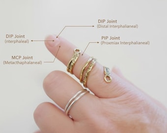 Anillo férula para artritis hecho a mano, férula funcional de plata para la articulación del dedo, anillo ajustable para el dedo en gatillo, joyería de soporte para el cuello de cisne tipo martillo