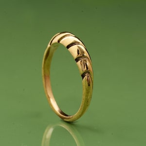 18k Gold Filled Croissant Ring, Gold Dome Ring, Women's Statement Ring, Thick Gold Ring, Gold Chunky Ring,Twisted Rope Ring,Gift For Her