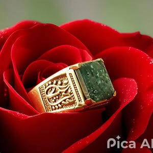 Jade Silver Ring, 18K Gold Jade Ring, Delicate Silver Ring, Ring For Her, Dainty Gold Ring, Promise Ring, Statement Ring, Graduation Gift