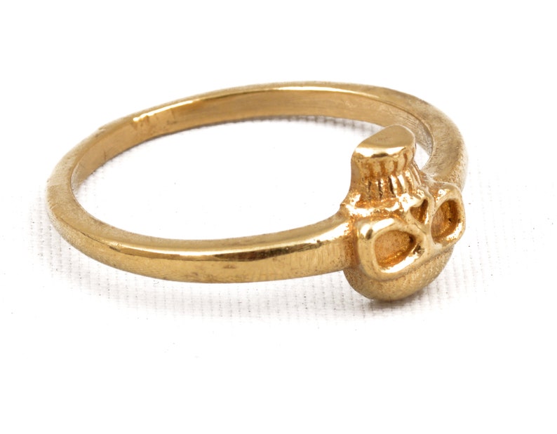 Brass ring for women Skull Ring Brass Gothic Tribal Unisex Jewellery Skull Jewelry Gift Boxed Handmade ring SS9-5102
