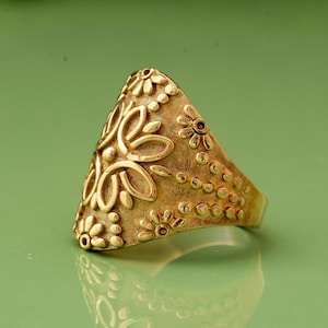 Gold Blumen Ring, Blume Gold Ring,Vintage Ring,Silber,RoseGold Blume Perlen Ring,Blumen Ring für Frauen, zierliche Ring, Minimalist Ring