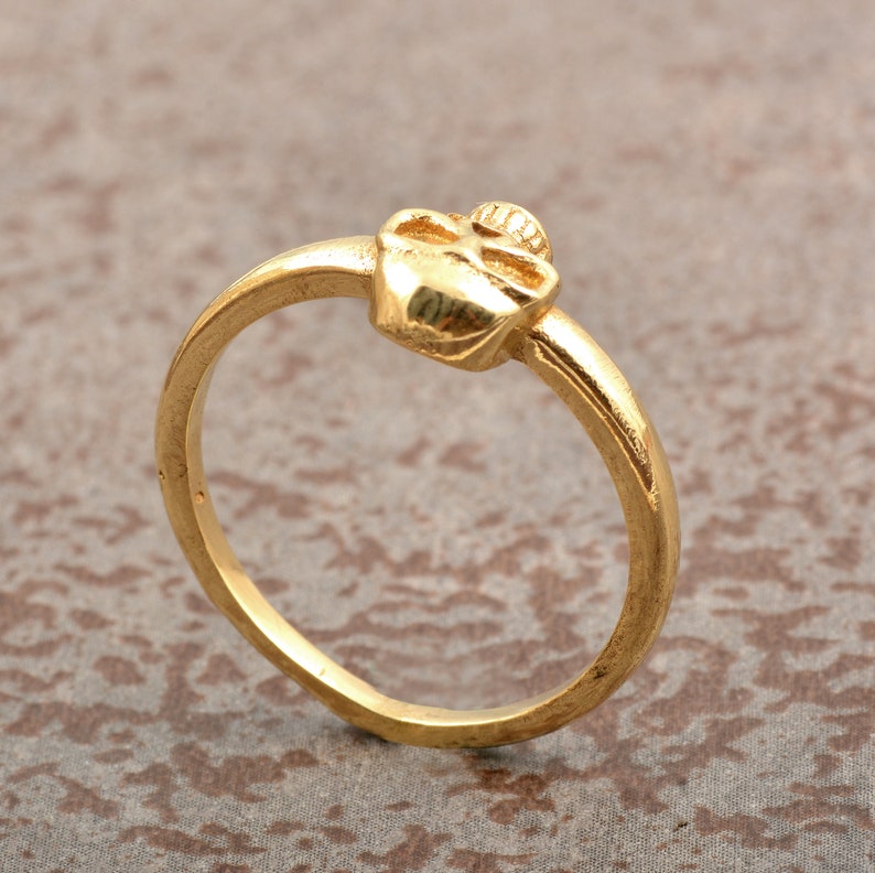 Brass ring for women Skull Ring Brass Gothic Tribal Unisex Jewellery Skull Jewelry Gift Boxed Handmade ring SS9-5102