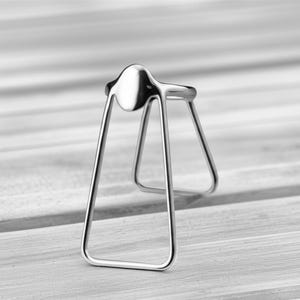 Silver EDS Splint Ring – Adjustable Finger Support for Hypermobility, Arthritis Pain Relief & Joint Alignment Therapy Jewelry - Gift For Her