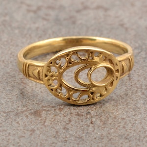 18k Gold Om Ring,Ring For Her,Outstanding Ring,Promise Ring,Dainty Gold Ring,Everyday Ring,Minimalist,Everyday Gold Ring,Gold ring