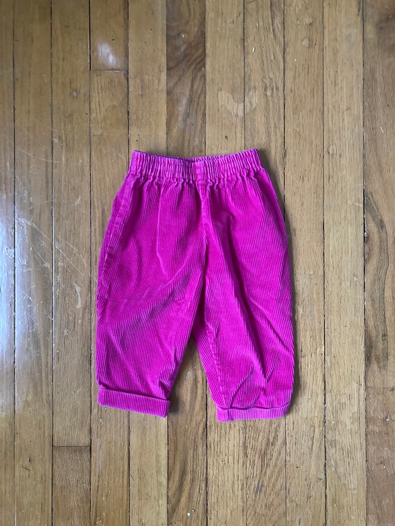 Vintage Hot Pink Corduroy Pants Size 12 