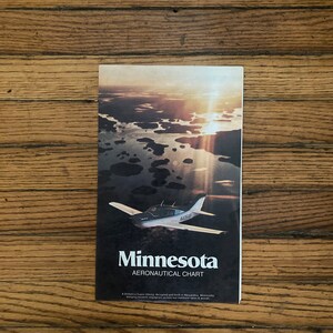 Vintage Aeronautical Chart Map; Minnesota Aeronautical Chart