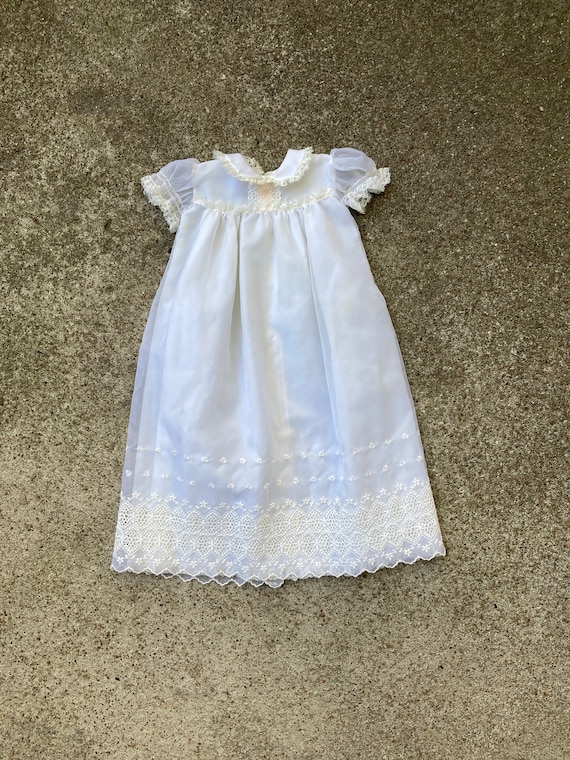 Vintage Baptism Dress; Baptismal Gown; Vintage Gem