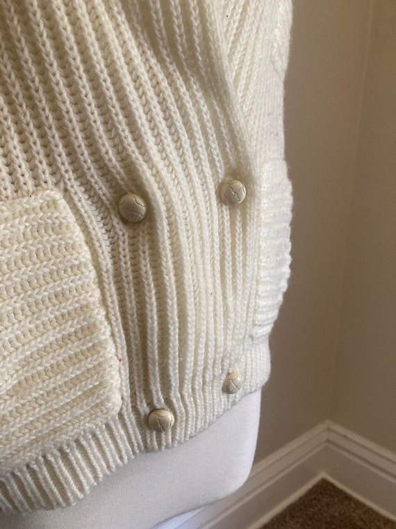 Vintage Cream Sweater; Vintage  Cardigan; Sterlin… - image 6