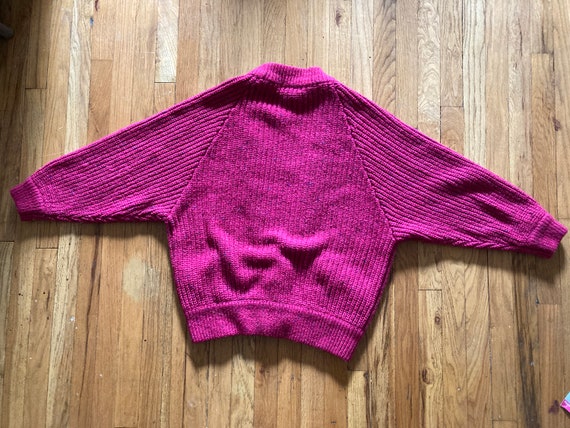 Chunky Knit Pink Cardigan; Vintage Cardigan; Pink… - image 3