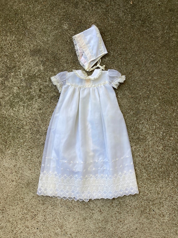 Vintage Baptism Dress; Baptismal Gown; Vintage Gem