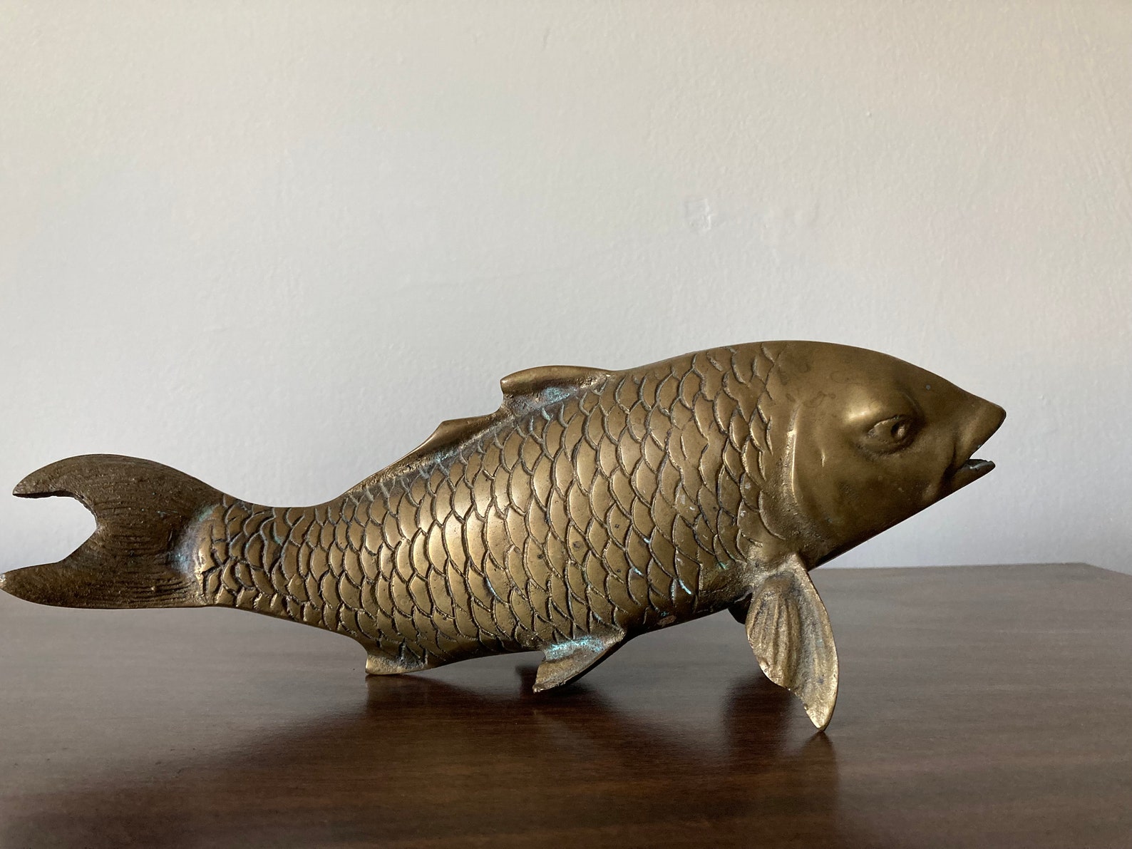 Vintage Pair of Brass Koi Fish Table Decor House Decor Koi Etsy