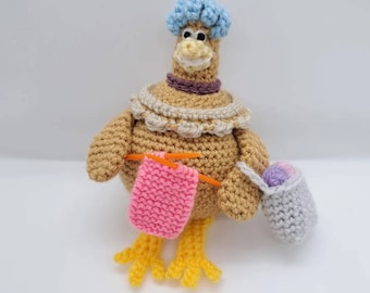 Babs Inspired Crochet Pattern | beginner-intermediate amigurumi, pdf file, Chicken Run inspired, not a physical product!