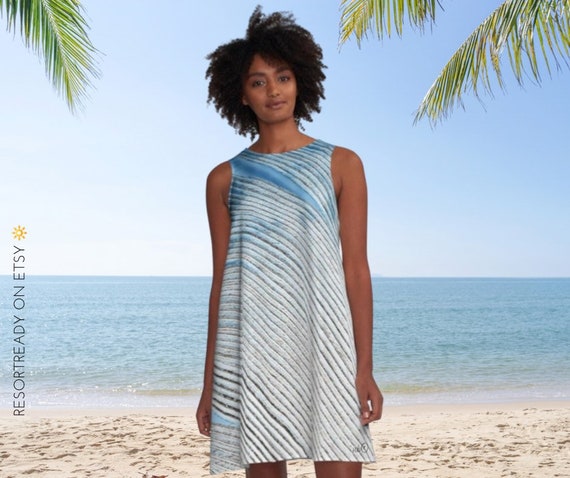 Summer Dress Sleeveless A-line Swing Dresses Resort Wear - Etsy