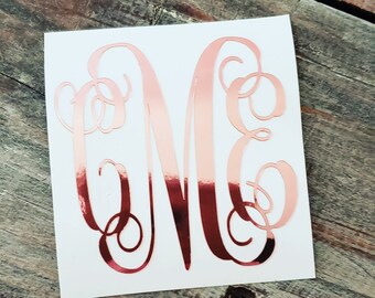 Personalized Monogram Vinyl Decal: Car, Window, Tumbler Sticker