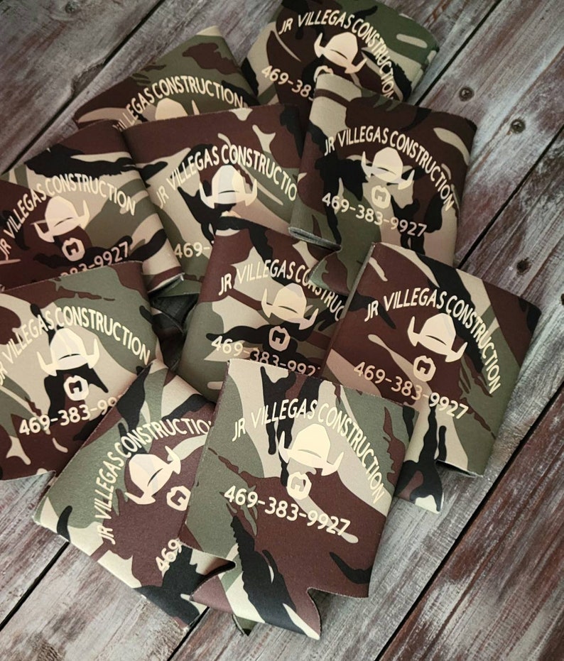 Custom Foam Can Coolers personalized Can Coolerbusiness Logo Etsy