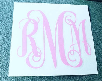 Personalized decal,Monogram Sticker,vinyl, name decal,school,college,car decal,window decal,Decal for yeti,Decal for Tumbler