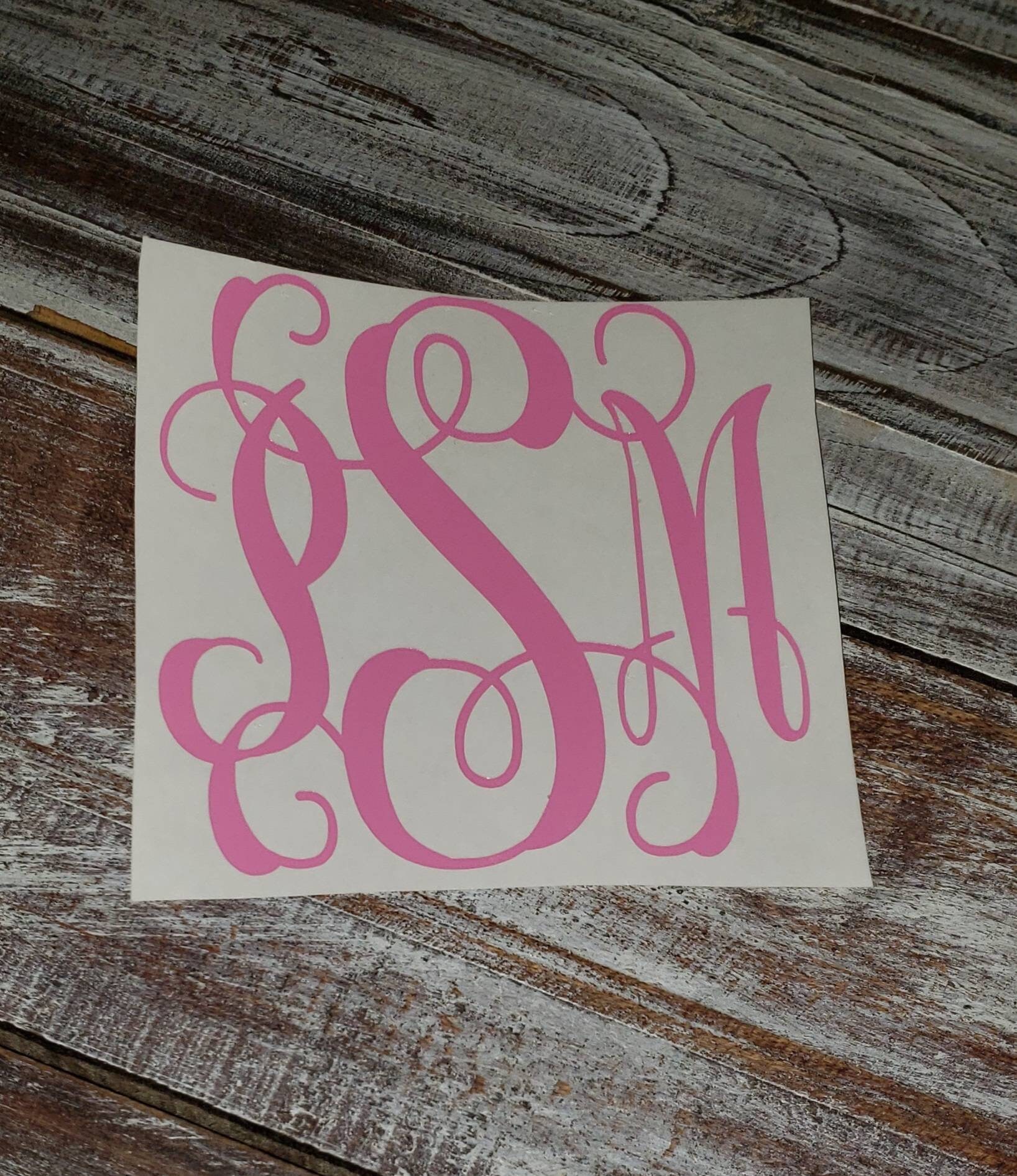 Personalized Decalmonogram Stickervinyl Name - Etsy