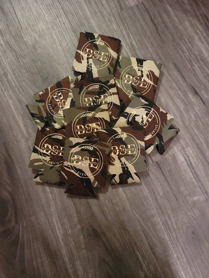 Custom Foam Can Coolers personalized Can Coolerbusiness Logo Etsy