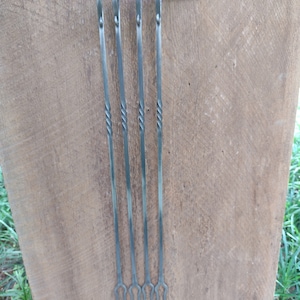 Set of 4 Hotdog Marshmallow Roasting Fork with hanger