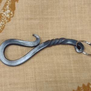 Bottle opener keychain, stainless steel