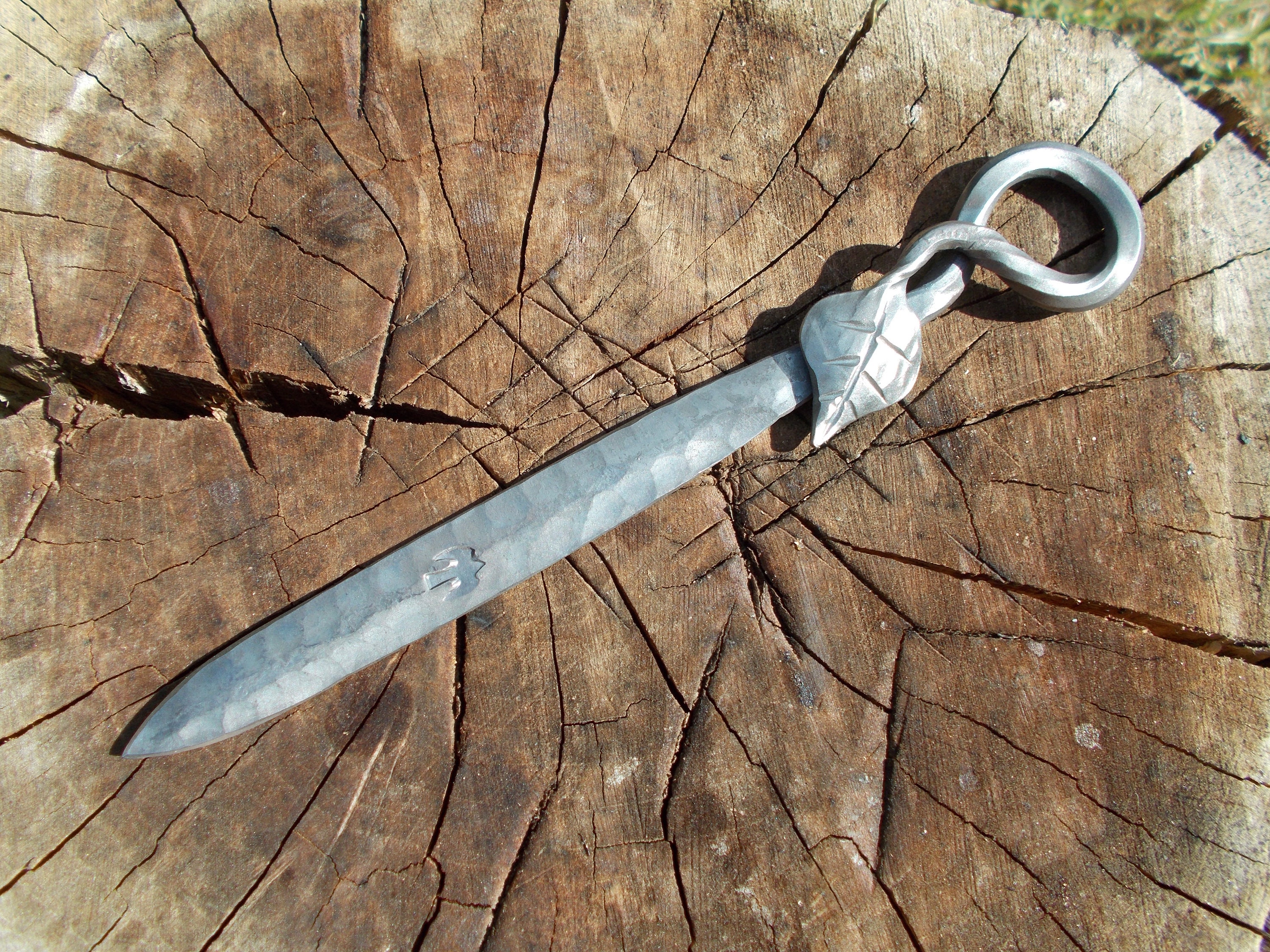 Hand Forged and Stamped Letter Opener — Out of the Blue