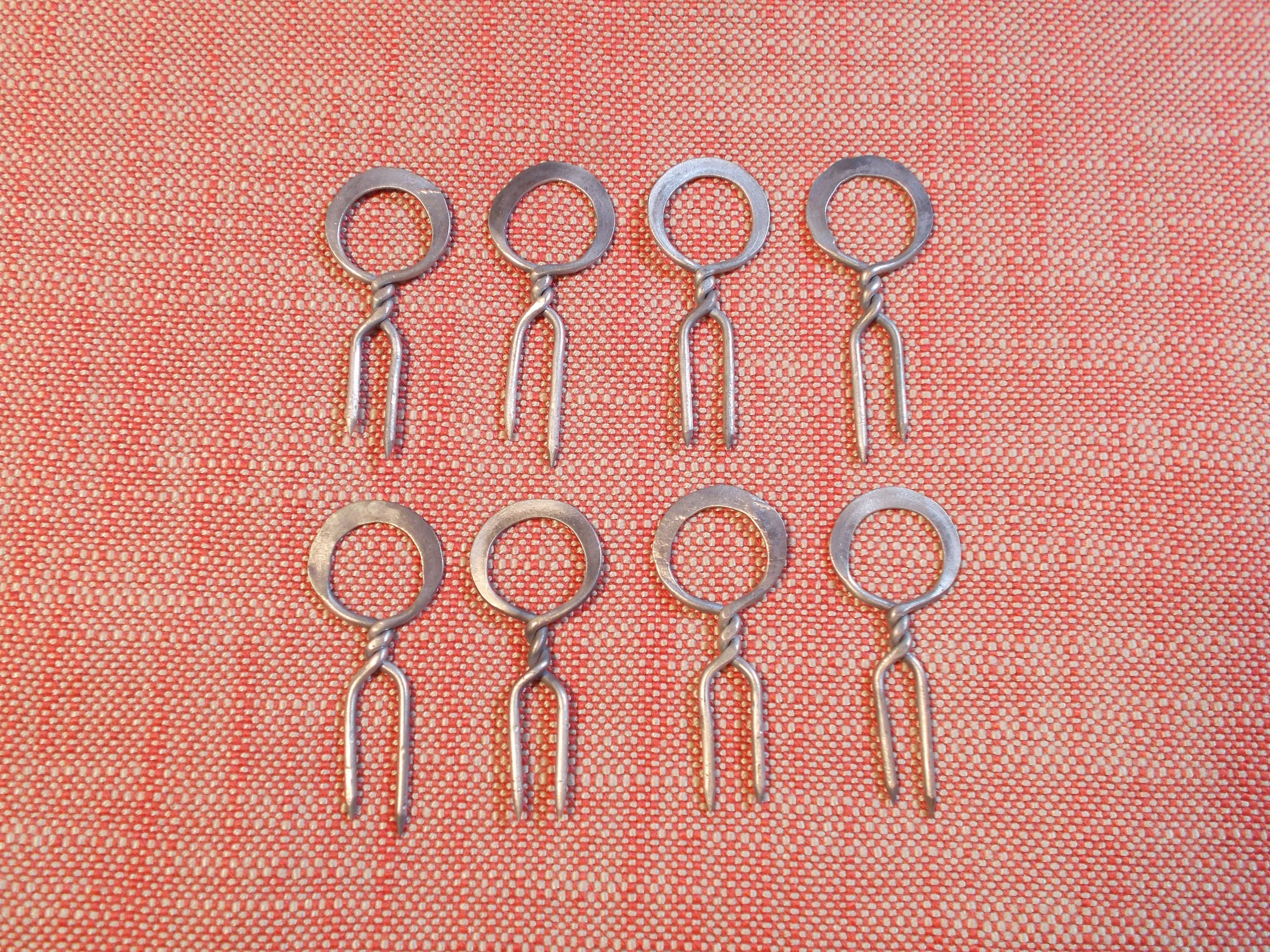 Set of 8 stainless steel corn cob holders hand Etsy