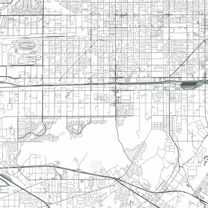 Fontana Map Print City Map Wall Art Fontana California Map | Etsy