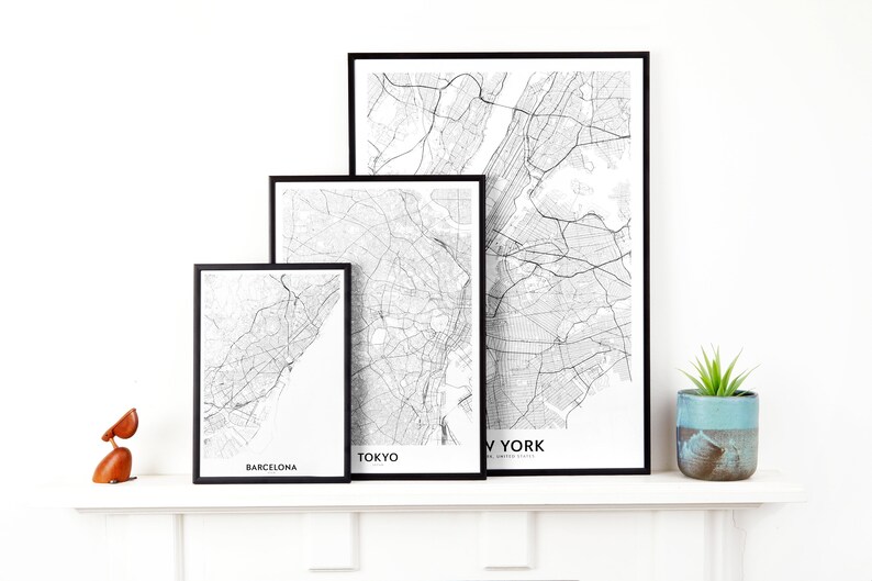Wall Art Decor City Map Wall Art Wall Art Arlington City Map Print Travel Poster Arlington Virginia Map Print Arlington Map
