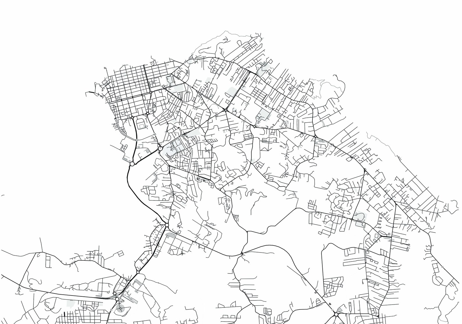 Cayenne Map Print City Map Wall Art Cayenne Map Travel Etsy