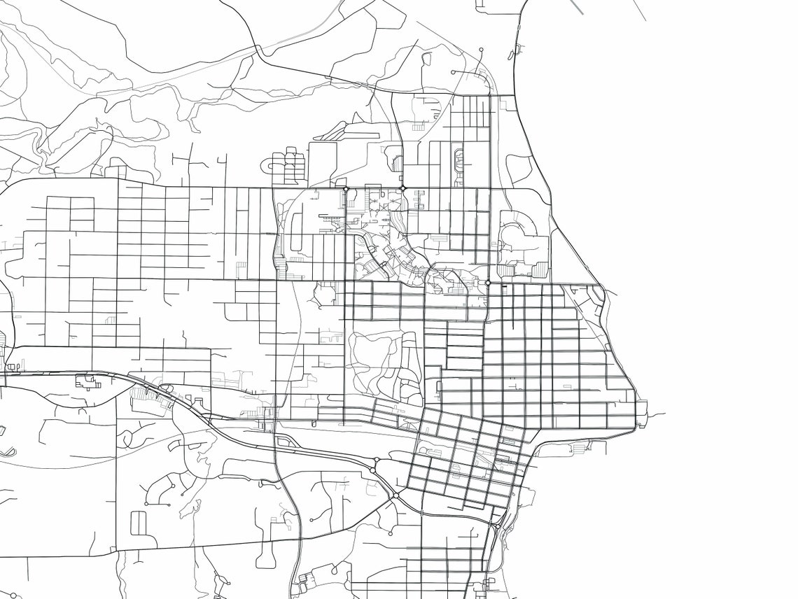 Marquette Map Print City Map Wall Art Marquette Map Travel Etsy