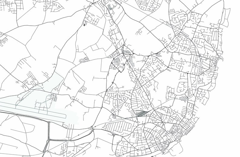 Margate Map Print City Map Wall Art Margate Map Travel Etsy