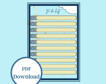 To-Do List | A4 & A5 | Digital Planner Page | Planner Template | PDF Download