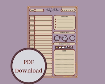 Christmas Daily Planner | A4 & A5 | Digital Planner Page | Planner Template | PDF Download