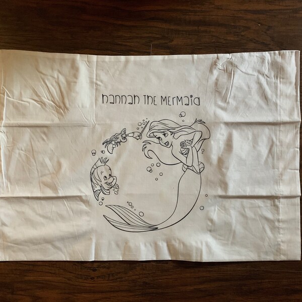 Coloring Pillowcase Etsy