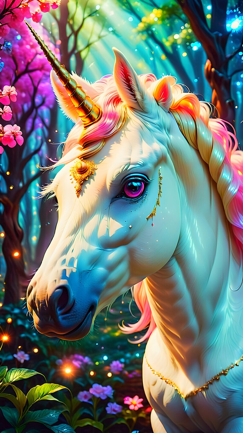 Unicorn Wall Decor, Printable Wall Decor,digital Wall Art Unicorn ...