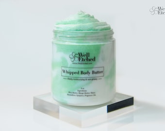 COCONUT LIME VERBENA Whipped Body Butter Whipped Shea and Mango Body Butter Non-greasy Moisturizer 2oz 8oz 16oz