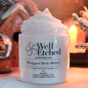Toasted Marshmallow Whipped Body Butter Shea and Mango Non-greasy Moisturizer Free Shipping Fall Scents Pumpkin Cozy Sweater cool Weather