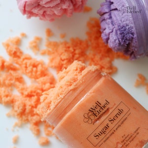 Emulsified Sugar Body Scrub Natural Exfoliating 8oz and 16oz FREE SHIPPING