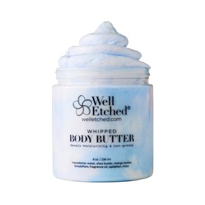 Body Butter & Sugar Scrub Spa Day Gift Set Non-greasy Whipped Shea and Mango Body Butter Gift Box Men/Women Wrapped Gift SelfCare Routine image 12