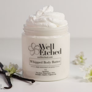 Tahitian Vanilla Whipped Body Butter shea butter mango butter Non-greasy Natural Moisturizer