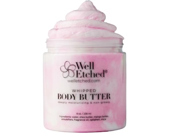 PINK Dream Whipped Body Butter Shea & Mango Body Butter Non-greasy Moisturizer New Pink Dream Pink Sugar Body Scrub Combo Artisan Selfcare