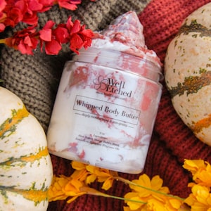 Cozy Sweater Whipped body butter shea butter mango butter Non-greasy Natural Moisturizer Cozy Weather Fall Scents Pumpkin Spice Lotion