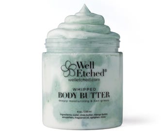 Scents For Men Whipped Body Butter Shea butter Mango Butter Non-greasy Natural Moisturizer for Dry Skin Great Gift Self Care Handcrafted