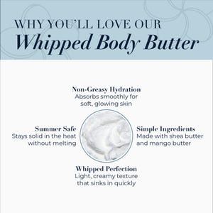 TRUE SAMPLES Whipped Body Butter Non-greasy Whipped Natural Shea and Mango Body Butter immagine 3